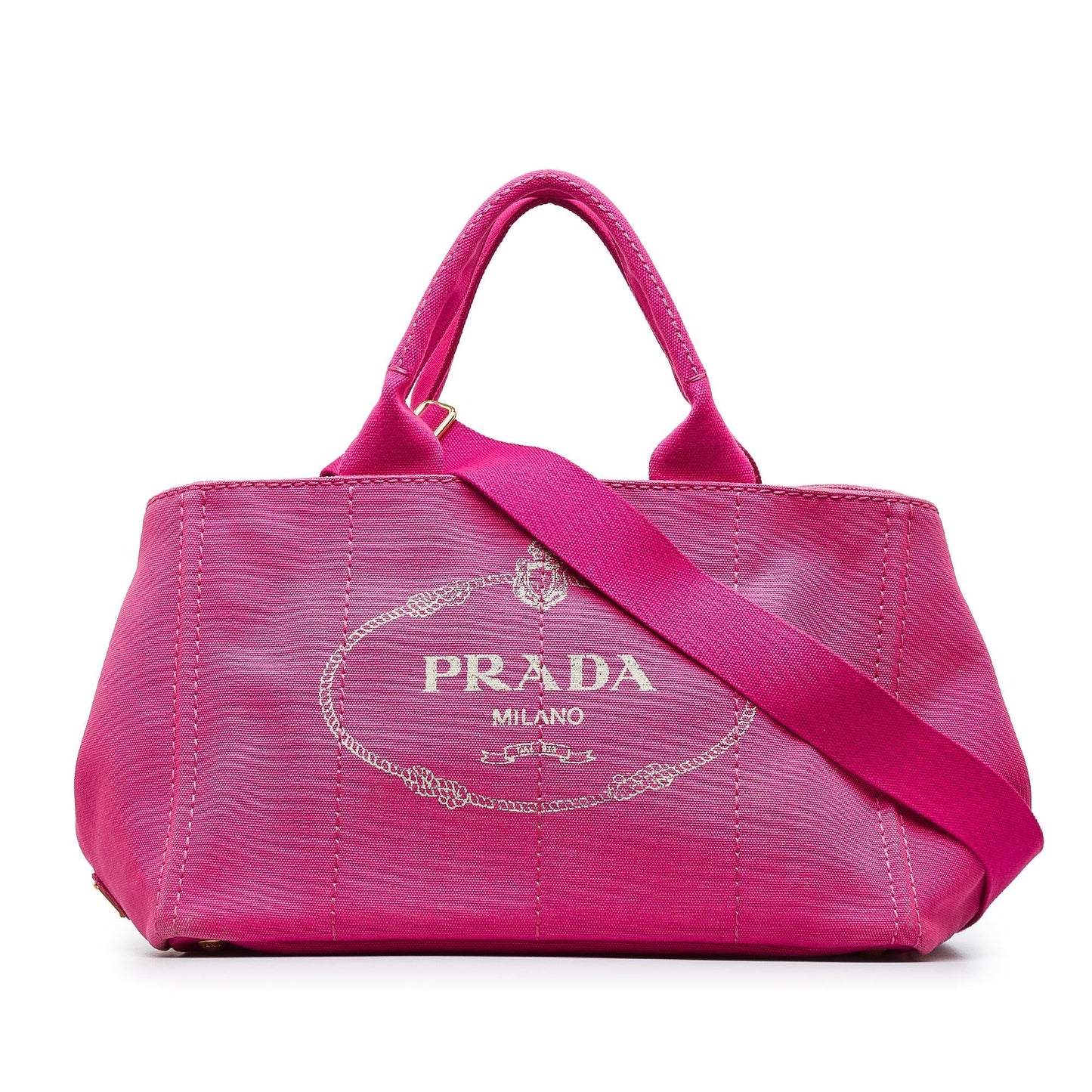 Prada Canapa Logo Satchel (SHG-57Mzas)