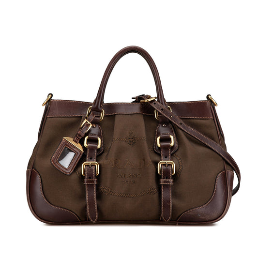 Prada Canapa Logo Satchel (SHG-21h9Gl)