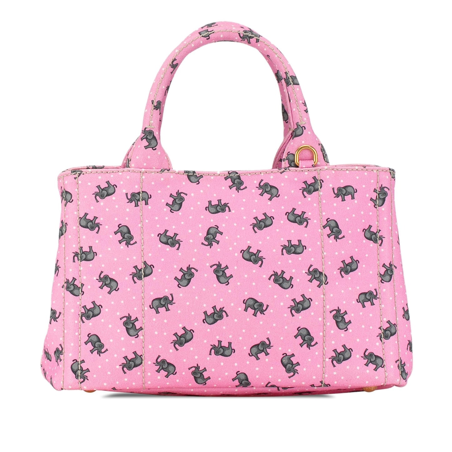 Prada Canapa Logo St Elephant Satchel (SHG-hJofd1)