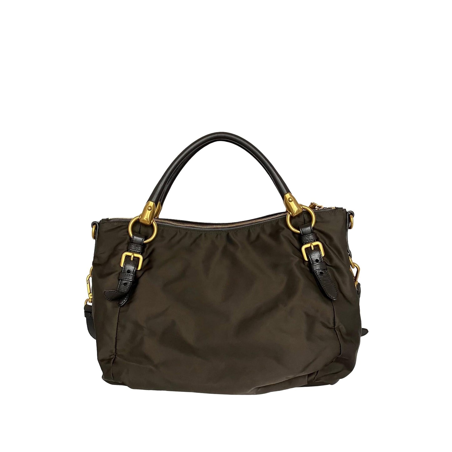 Prada Canapa Logo Tessuto Satchel (SHG-d7STAu)