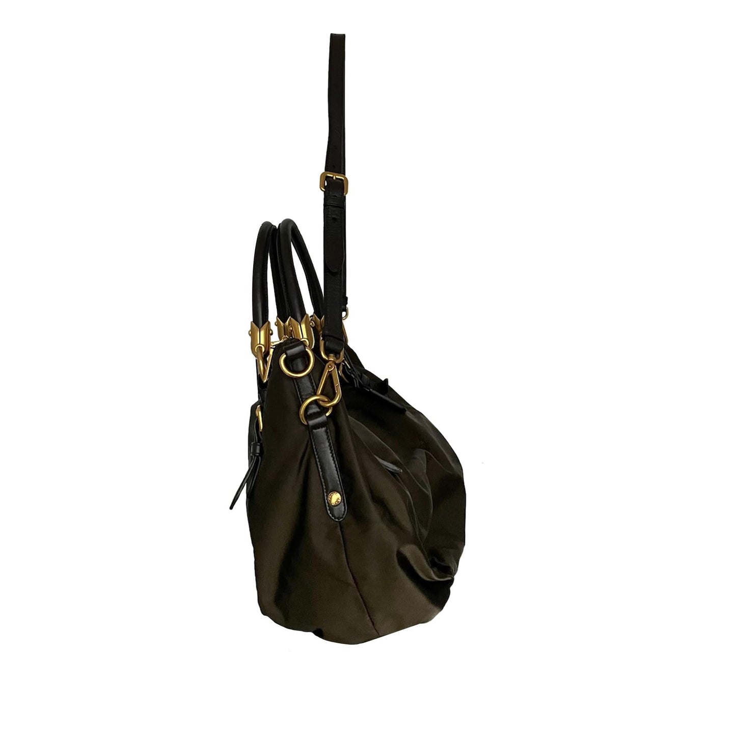 Prada Canapa Logo Tessuto Satchel (SHG-d7STAu)