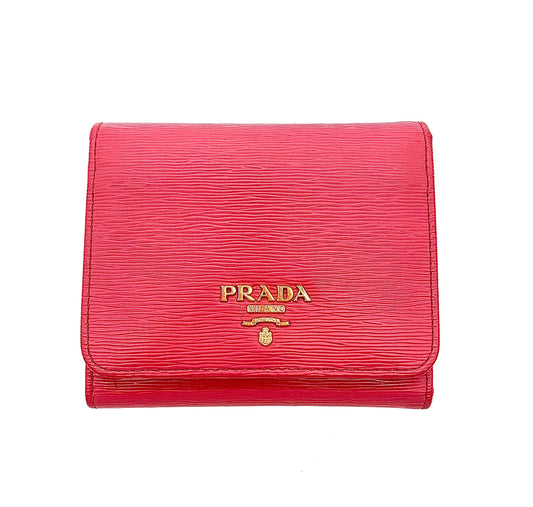 PRADA VITELLO SMALL TRIFOLD WALLET