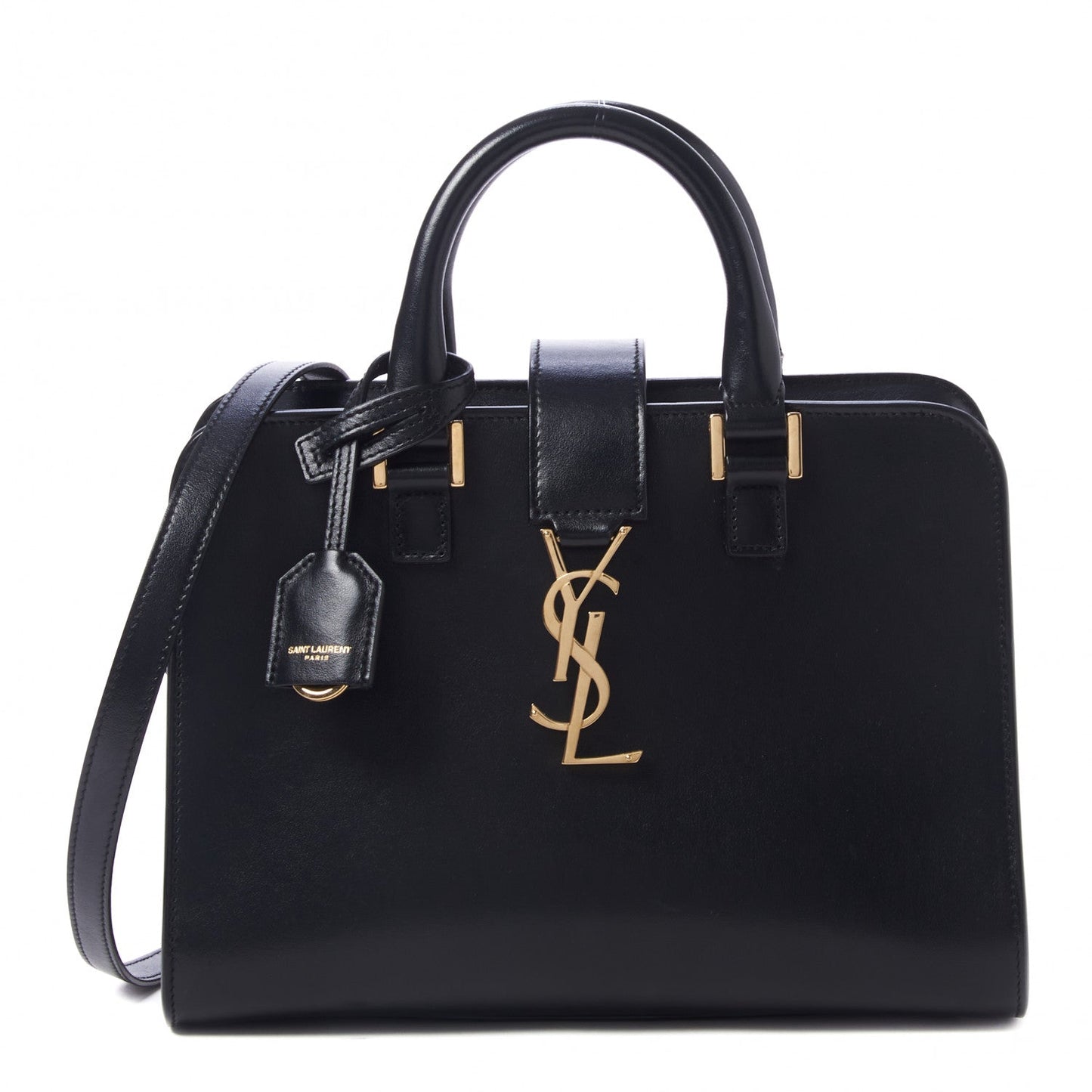 SAINT LAURENT CALFSKIN MONOGRAM BABY CABAS