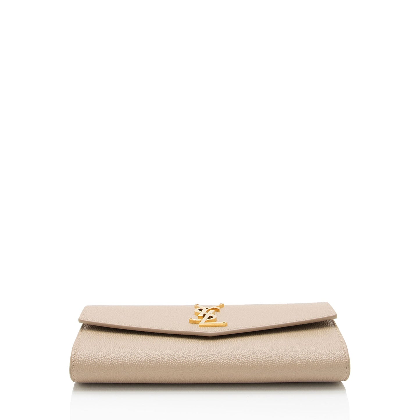 Saint Laurent Grain De Poudre Monogram Uptown Chain Wallet (SHF-wooMCi)