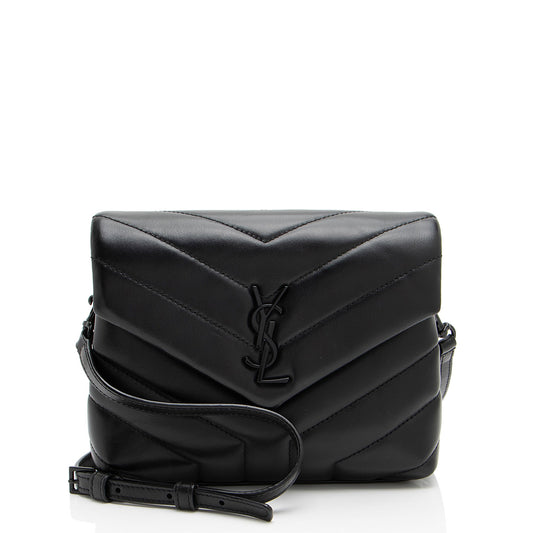 Saint Laurent Matelasse Calfskin Monogram LouLou Toy Crossbody (SHF-oHahXx)