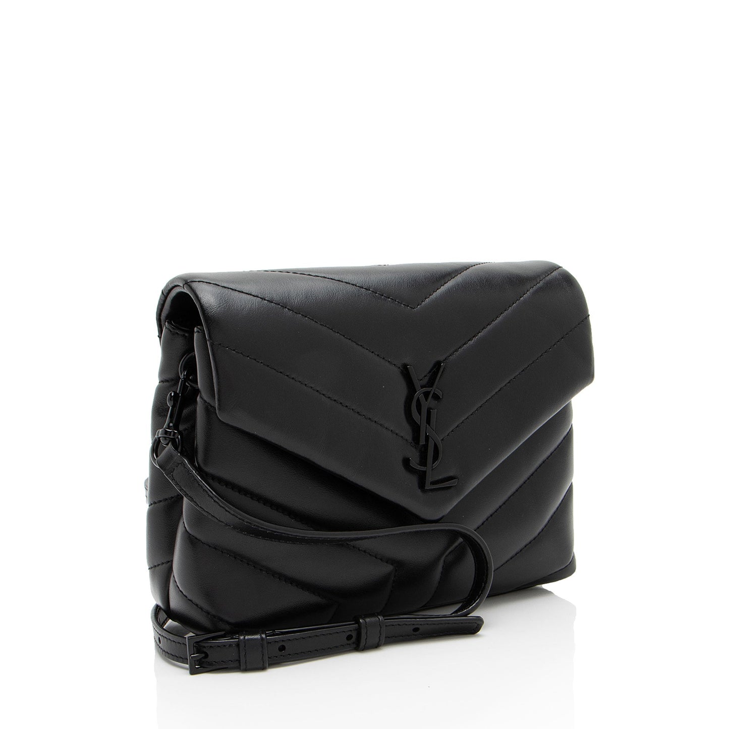 Saint Laurent Matelasse Calfskin Monogram LouLou Toy Crossbody (SHF-oHahXx)