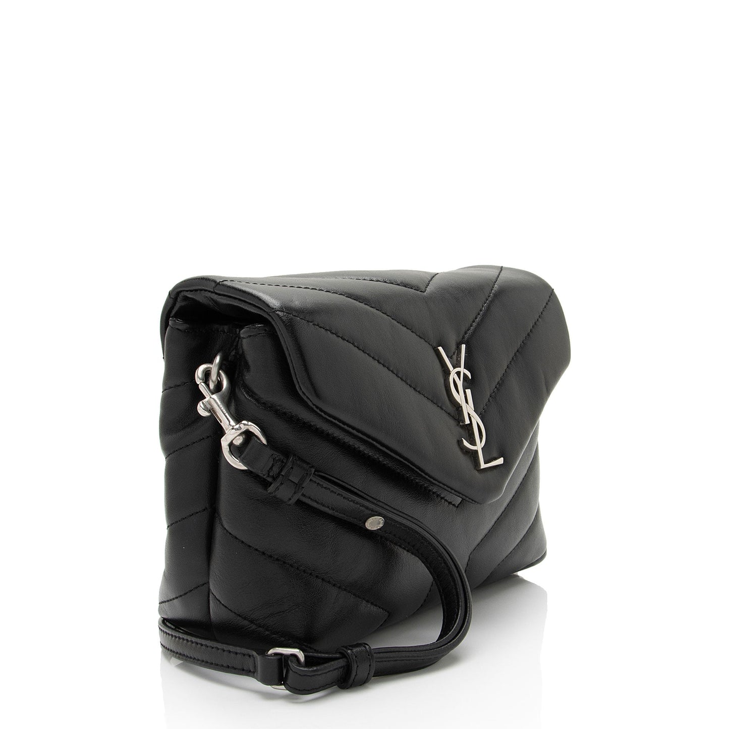 Saint Laurent Matelasse Calfskin Monogram LouLou Toy Crossbody (SHF-G6die7)