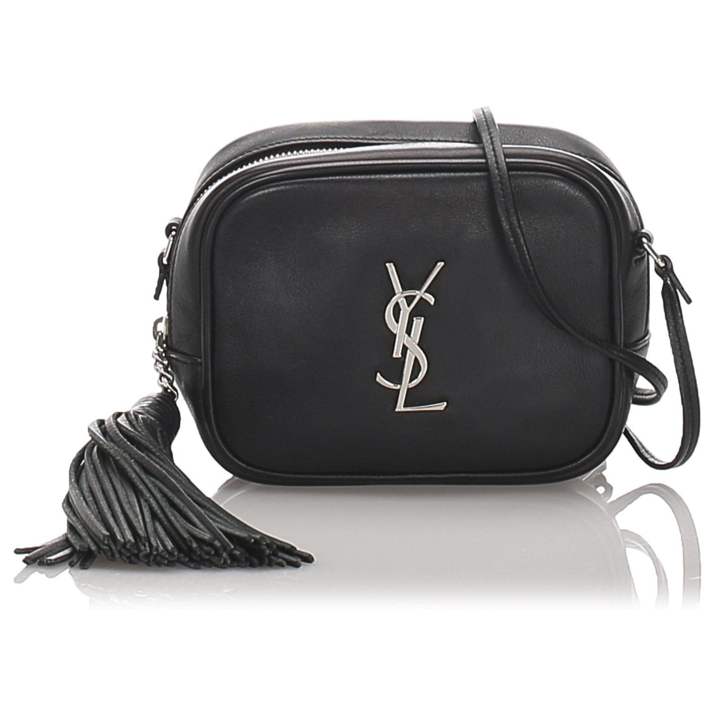 Saint Laurent YSL Blogger Leather Crossbody Bag