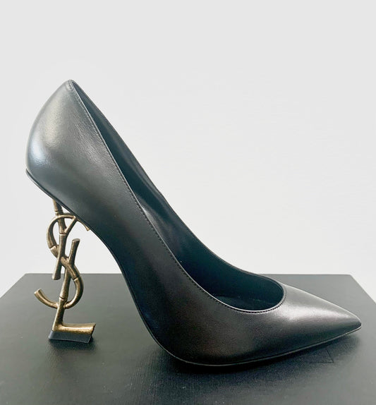 SAINT LAURENT LEATHER OPYUM PUMPS