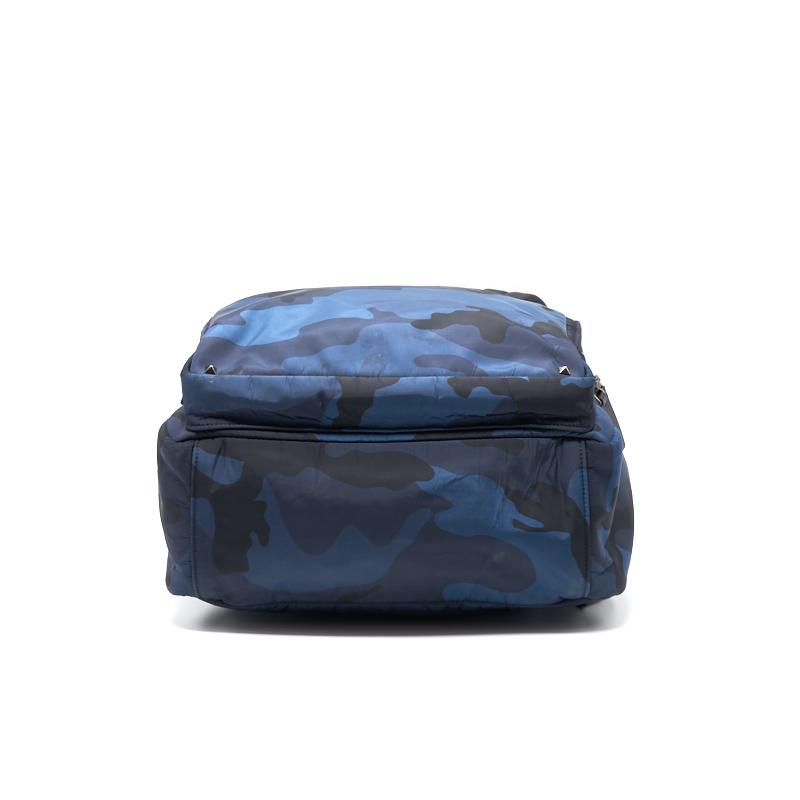 Valentino Garavani Leather-Trimmed Camouflage-Print Nylon Backpack