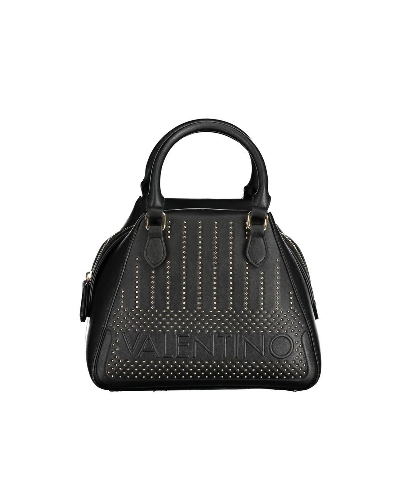 Valentino Bags Womens Studded Satchel Handbag Black ONE SIZE Black