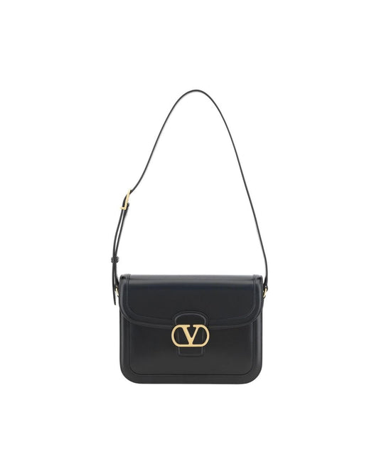 Valentino Garavani Roman Stud Shoulder Bag Women Black ONE SIZE Black