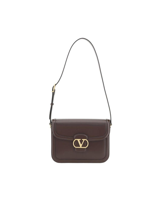 Valentino Garavani Roman Stud Shoulder Bag Women Brown ONE SIZE Brown