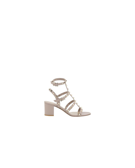 Valentino Garavani Rockstud Sandals Low Heel Women Beige Beige