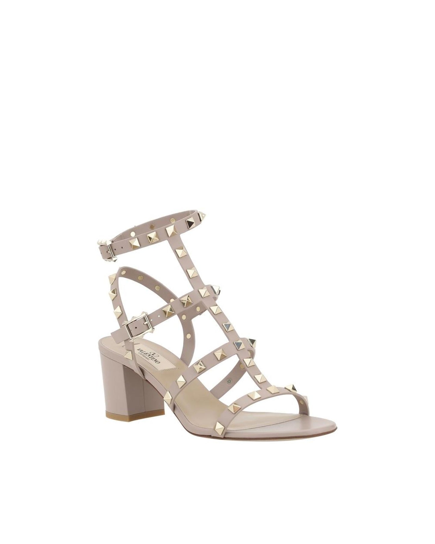 Valentino Garavani Rockstud Sandals Low Heel Women Beige