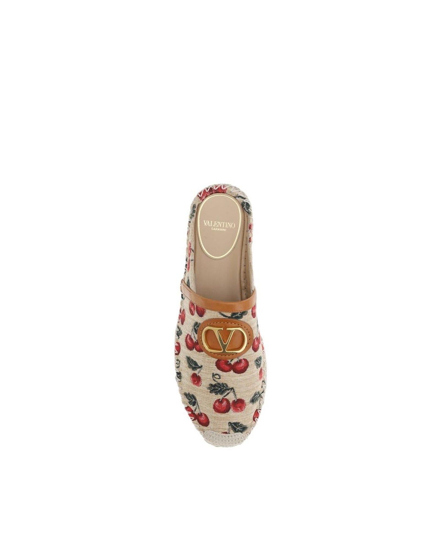 Valentino Garavani Cherry Print Espadrille Flats Women Multicolor Sandals