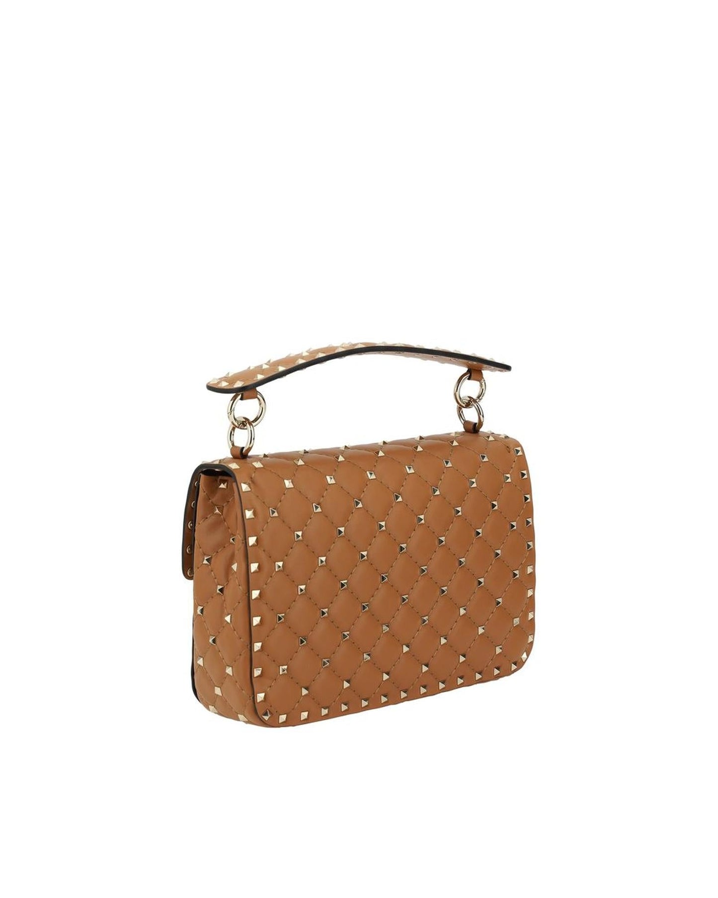 Valentino Garavani Rockstud Spike Leather Shoulder Bag with Studded Strap and Swivel Closure