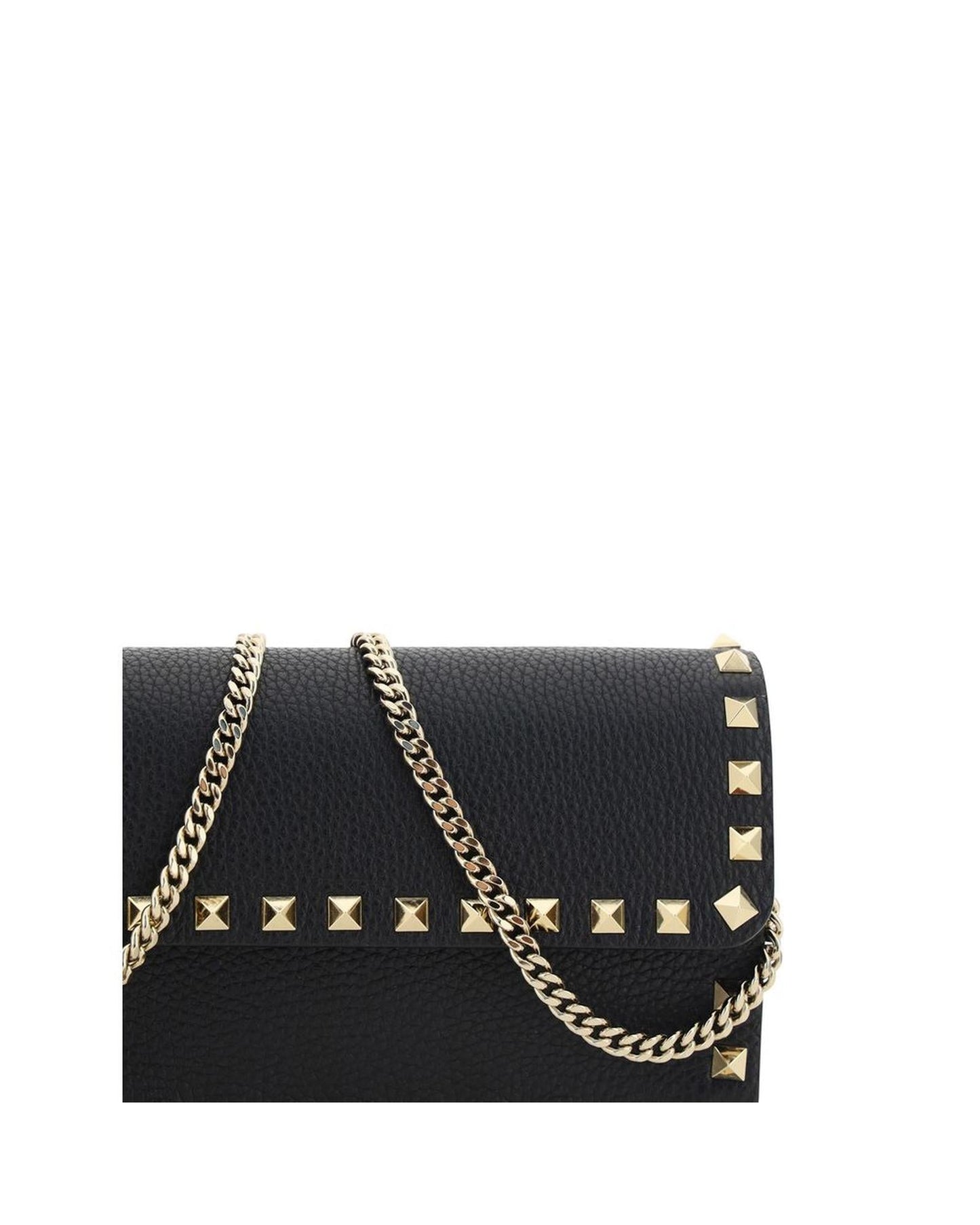 Valentino Garavani Rockstud Embellished Leather Shoulder Bag