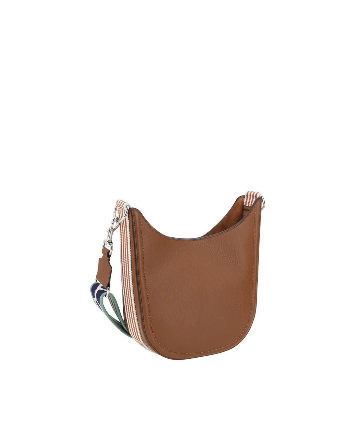 Valentino Garavani Roman Stud Leather Crossbody Bag Men Brown Shoulder Bags