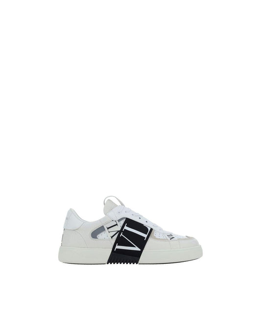 Valentino Garavani Open Sneaker VLTN Logo Band Men White White