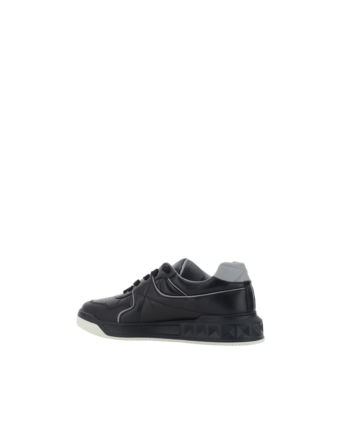 Valentino Garavani Open Sneakers Leather Casual Men Black