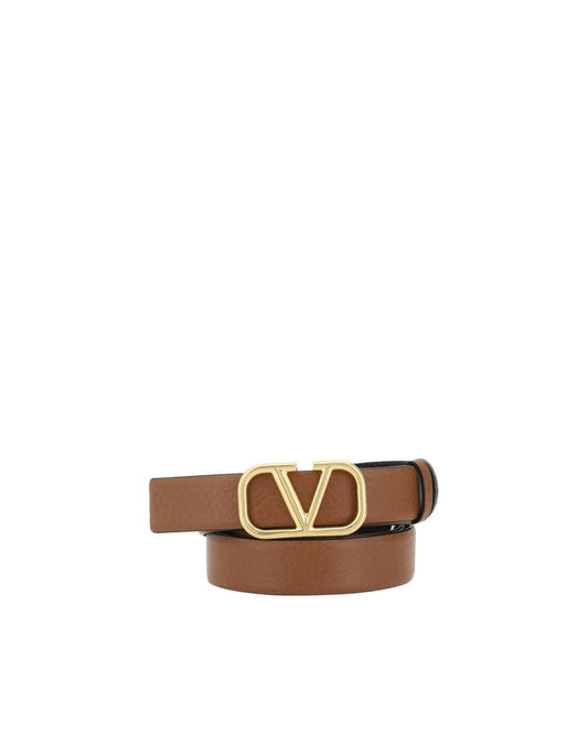 Valentino Garavani Leather Belt Men Brown Brown