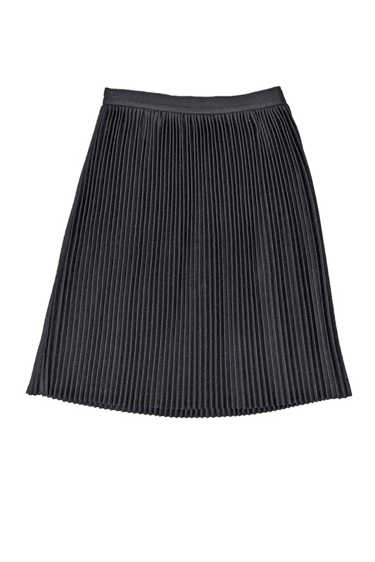 Valentino - Black Pleated A-Line Skirt Sz 6