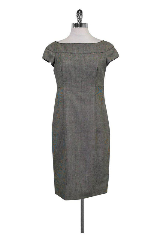 Valentino - Houndstooth Cap Sleeve Dress Sz 4