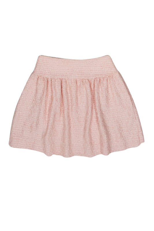 Valentino - Light Pink Tweed Flared Skirt Sz 4