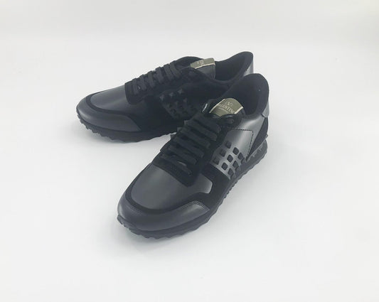 Valentino Black Rockrunner Sneakers Black