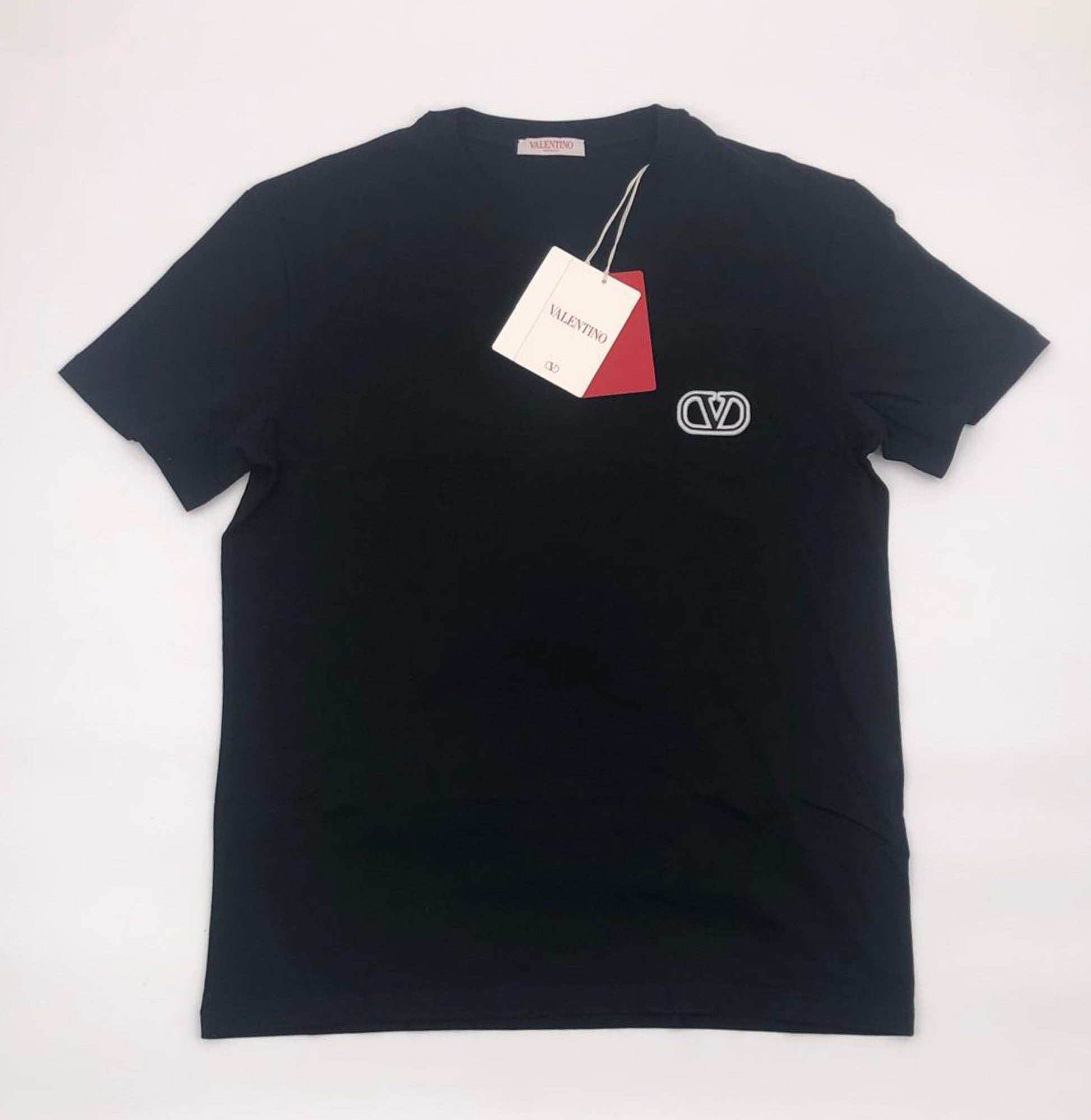 Valentino Black Vlogo Signature Patch T-Shirt Black