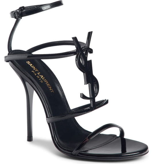 Saint Laurent Cassandra Strappy High Heel Sandals