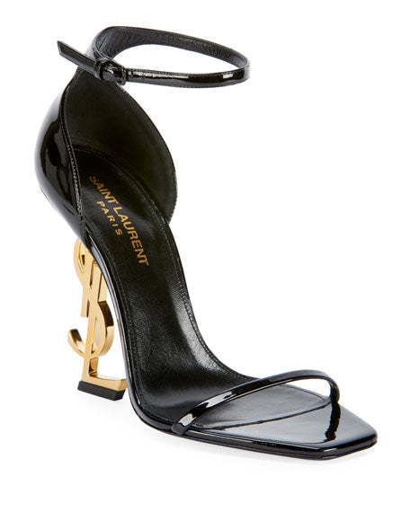SAINT LAURENT OPYUM YSL ANKLE STRAP SANDAL