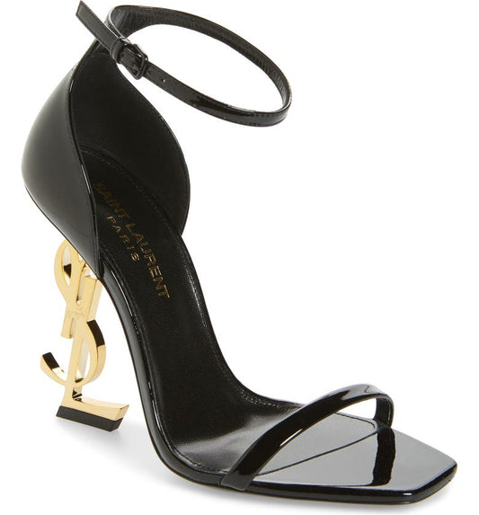 SAINT LAURENT OPYUM YSL ANKLE STRAP SANDAL