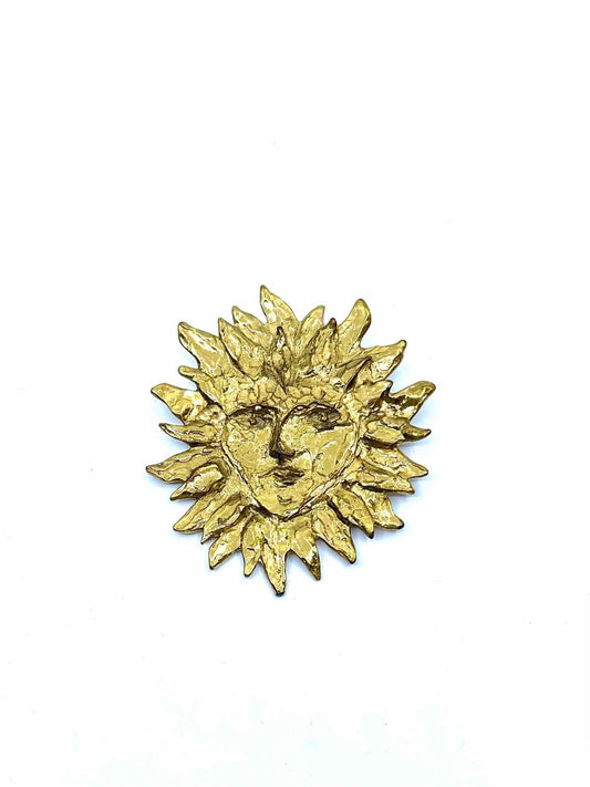 YVES SAINT LAURENT Gold Brooch