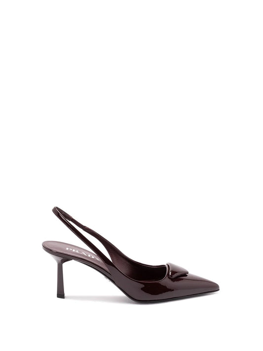 Prada Women Patent Leather Slingback Pumps