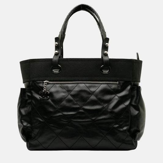 Chanel Black Large Paris Biarritz Tote