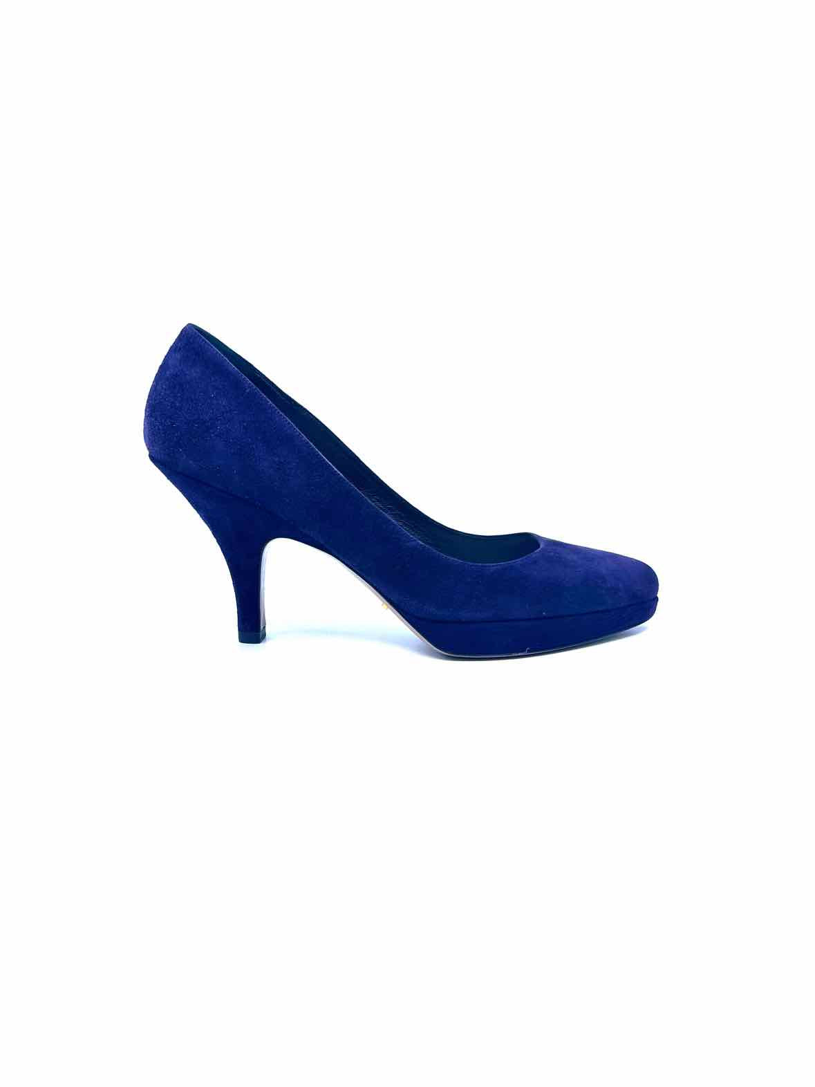 PRADA Size 8 Purple Suede Pumps