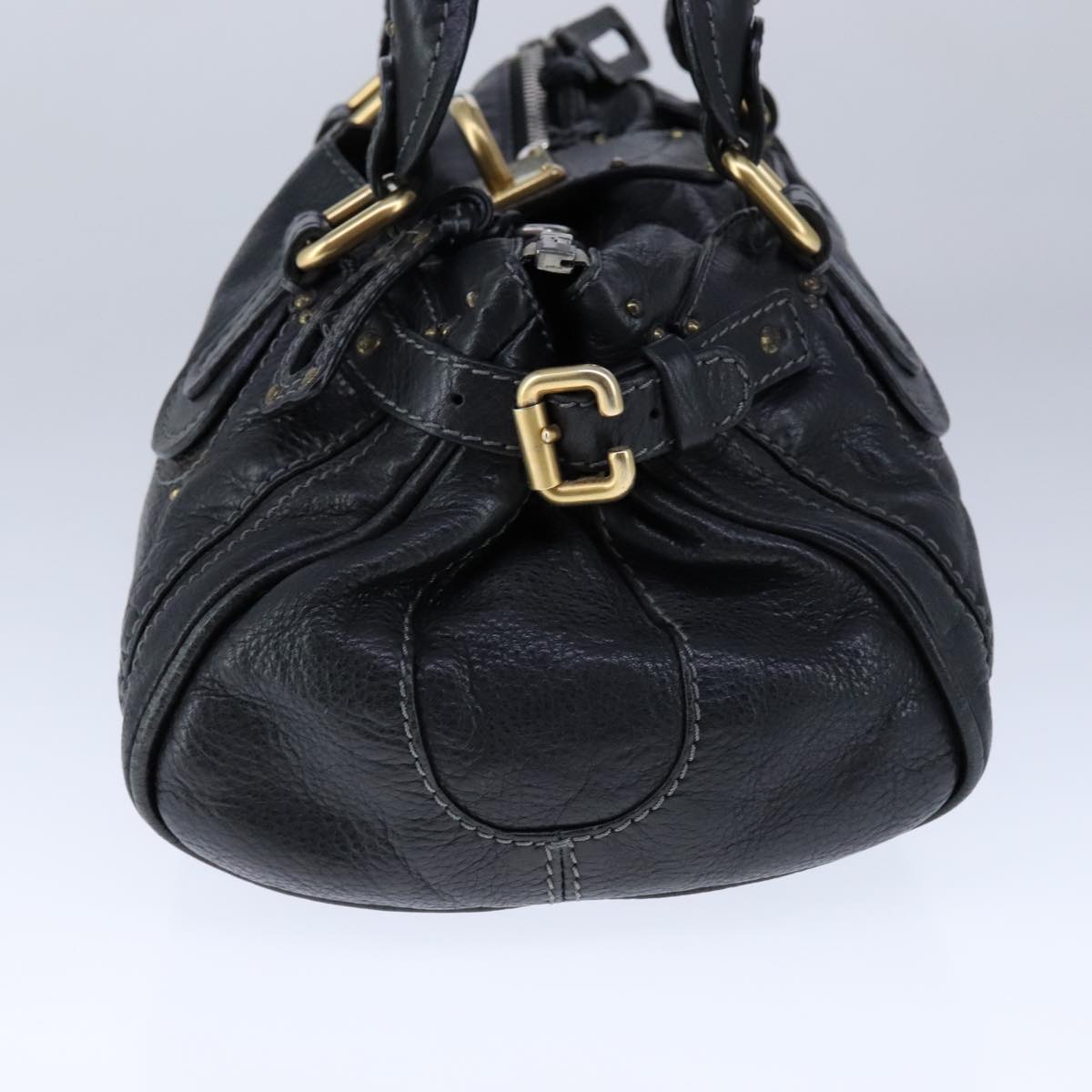 Chloe Paddington Hand Bag Leather Black am7342