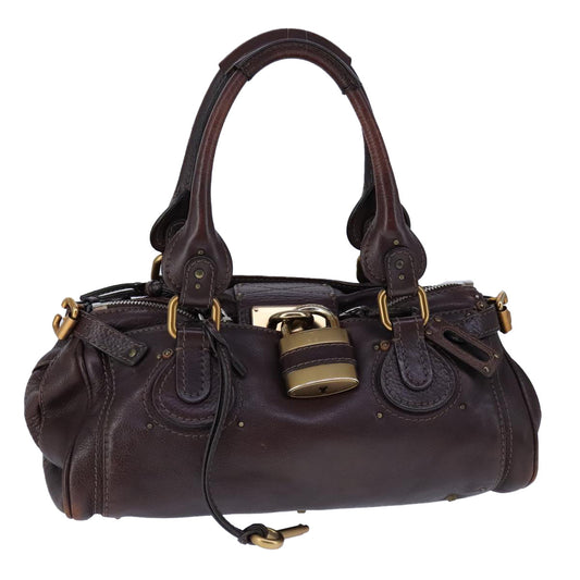 Chloe Paddington Hand Bag Leather Brown am7420