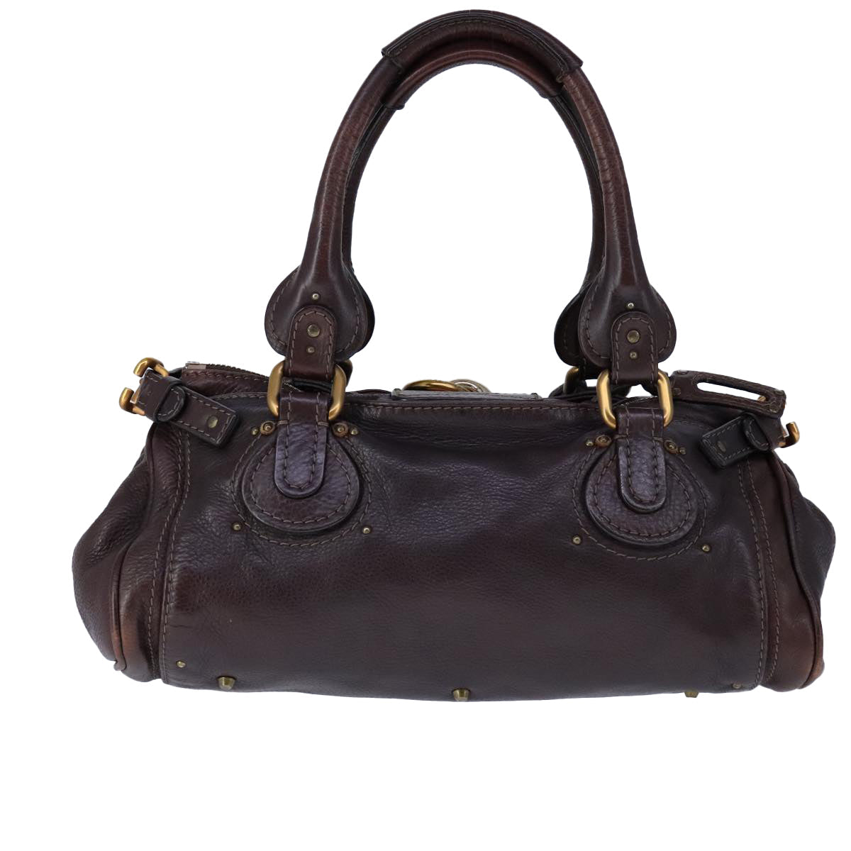 Chloe Paddington Hand Bag Leather Brown am7420