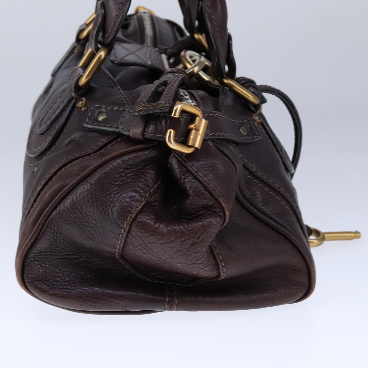 Chloe Paddington Hand Bag Leather Brown am7420