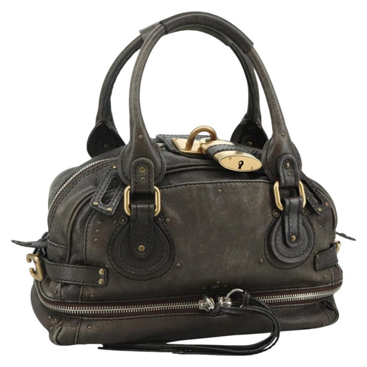 Chloe Paddington Shoulder Bag Leather Brown am7569