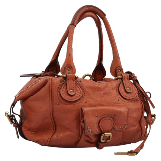 Chloe Paddington Hand Bag Leather Brown am7627
