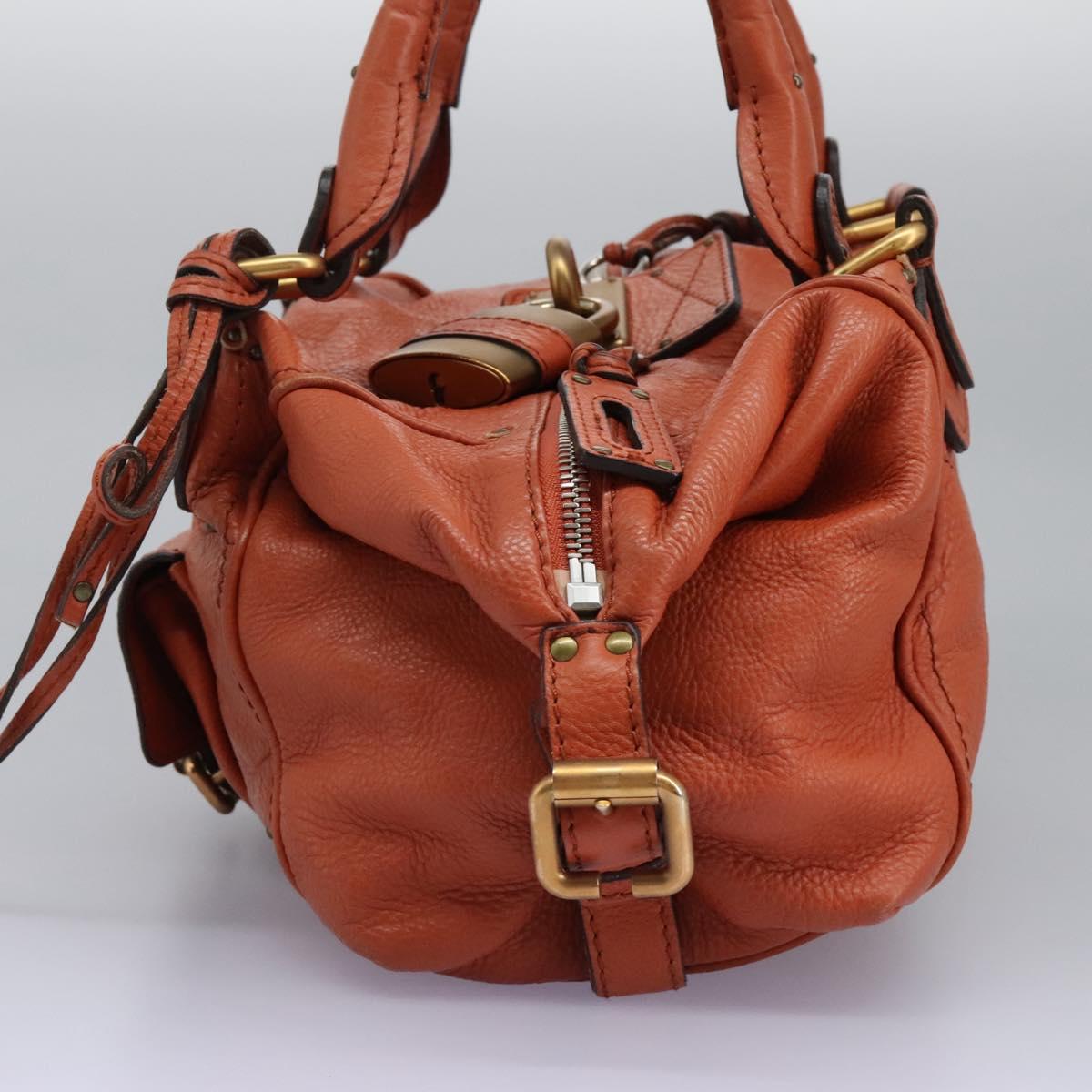 Chloe Paddington Hand Bag Leather Brown am7627