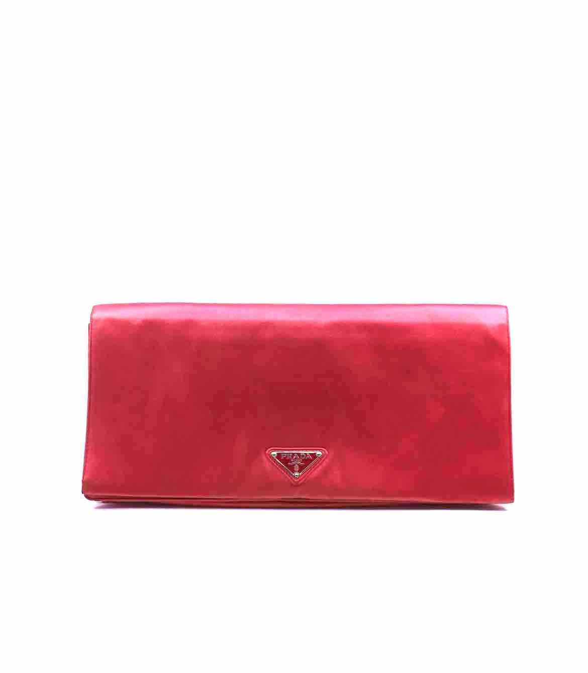 PRADA Pink Satin Evening Bag