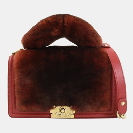 Chanel  Brown Orylag Top Handle Boy Bag
