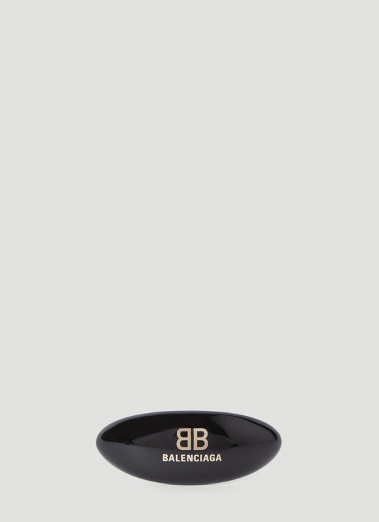 Balenciaga Women Logo Applique Hair Clip