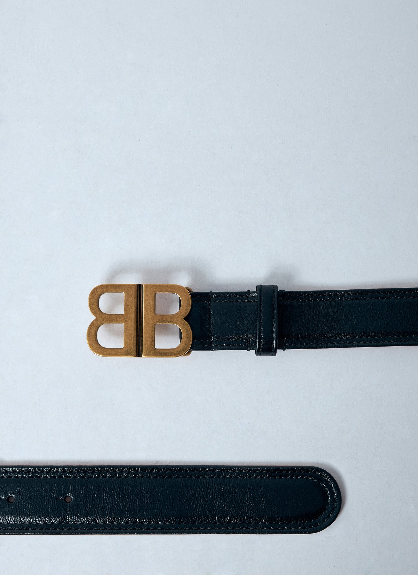 Balenciaga Women Bb Soft Leather Belt