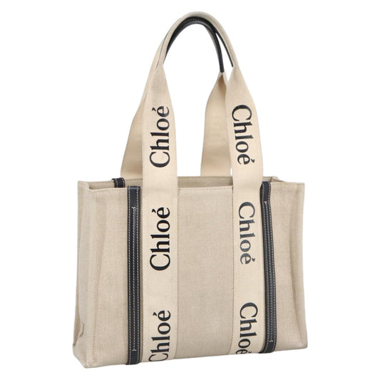 Chloe Hand Bag Canvas Beige bs20260